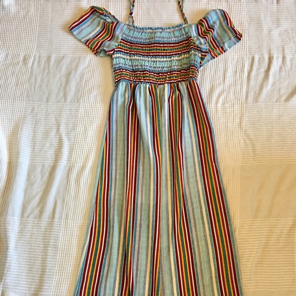 Monteau Striped Off Shoulder Maxi- Medium (EUC) - Picture 2 of 3
